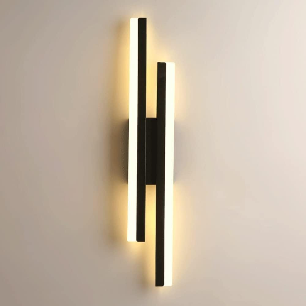 Creative Black Linear Metal Wall Light